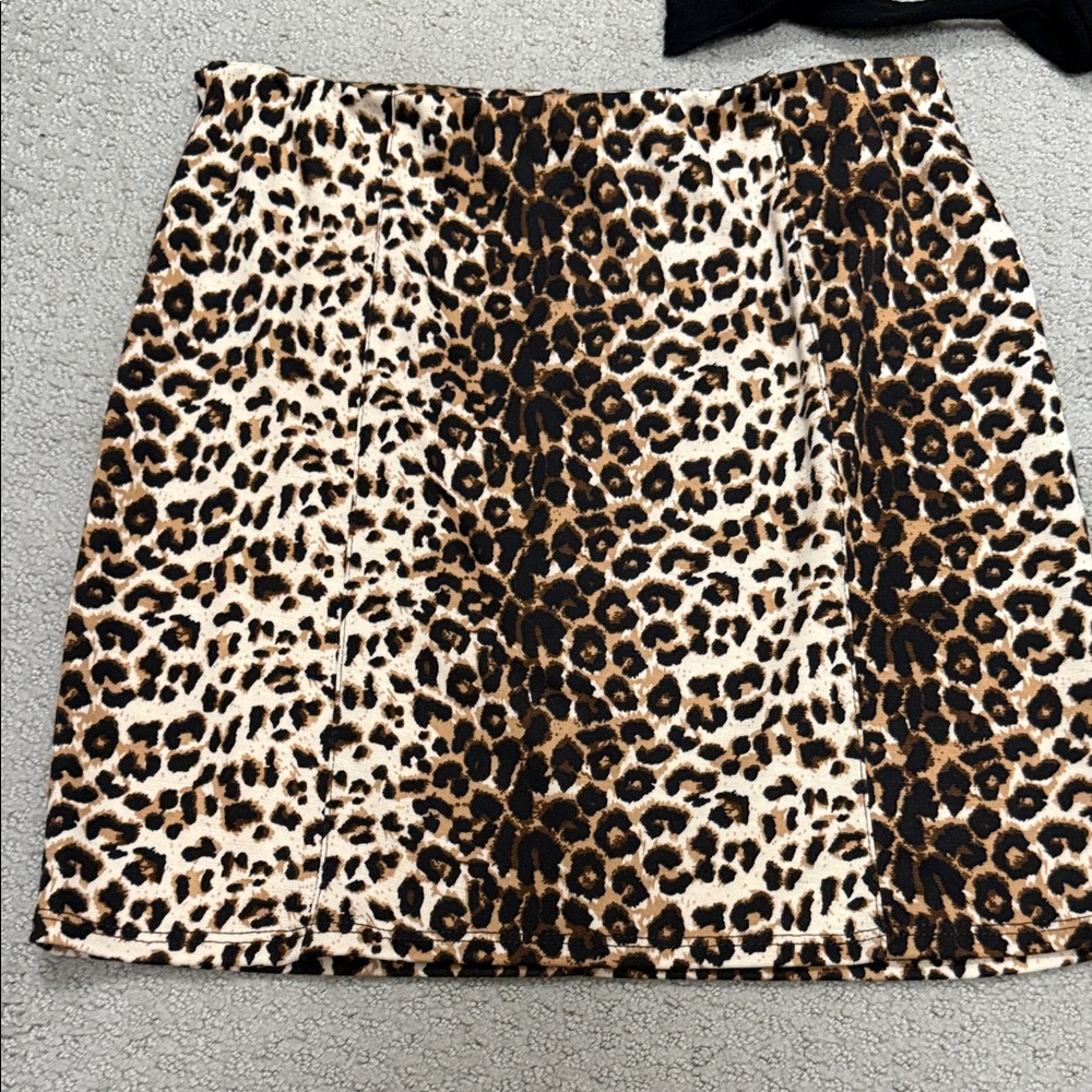 Leopard Print Women's Skirt